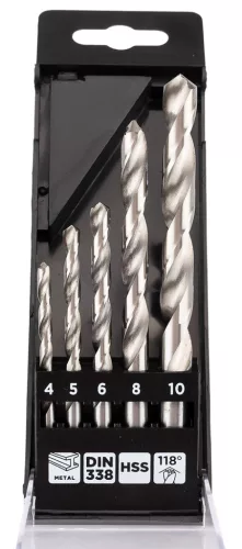 Graphite Csigafúró készlet, HSS, 5db-os, 4-10mm