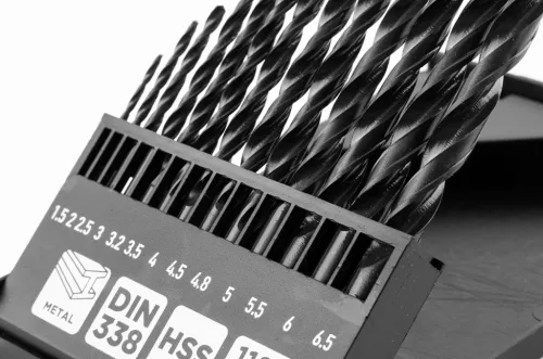 Graphite Csigafúró készlet, HSS, 13db-os, 1,5-6,5mm
