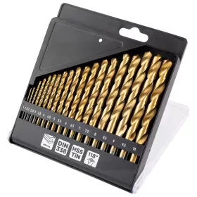 Graphite Csigafúró készlet, HSS-Titán, 19db-os, 1-10mm