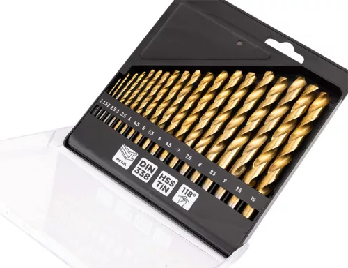 Graphite Csigafúró készlet, HSS-Titán, 19db-os, 1-10mm