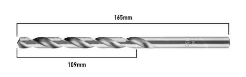Graphite Csigafúró HSS hosszú 8x165/109mm, DIN340