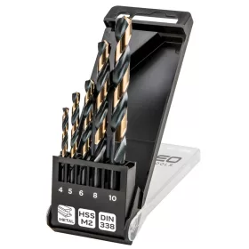   Neo Tools HSS-CNC csigafúró készlet, 124°, Pro-Tec, 4-10mm, 5db