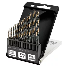   Neo Tools HSS-CNC csigafúró készlet, 124°, Pro-Tec, 1.5-6.5mm, 13db