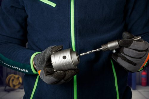 Neo Tools Koronafúró, körkivágó, 65mm, SDS PLUS szárral és központfúróval