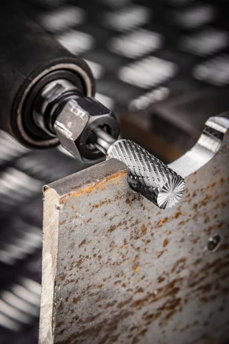 Neo Tools Keményfém marófej, turbómaró, A, hengeres, 10x25mm, szár méret 6x45mm