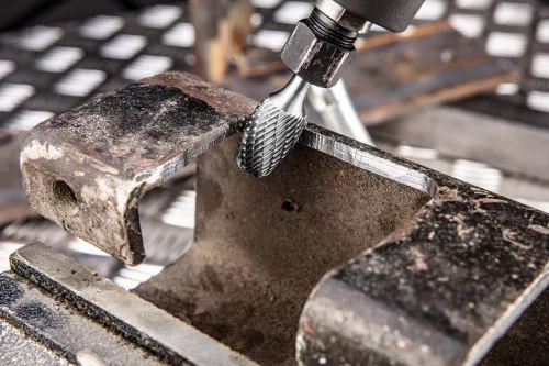 Neo Tools Keményfém marófej, turbómaró, E csepp, ovális, 6x10mm, szár méret 6x45mm