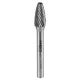 Neo Tools Keményfém marófej, turbómaró, F csúcsíves, 10x20mm, szár méret 6x45mm