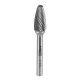 Neo Tools Keményfém marófej, turbómaró, F csúcsíves, 12x25mm, szár méret 6x45mm