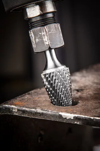 Neo Tools Keményfém marófej, turbómaró, F csúcsíves, 14x25mm, szár méret 6x45mm