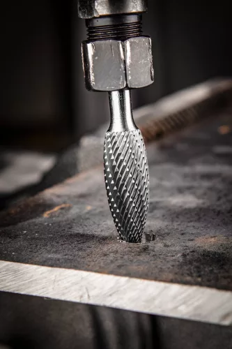 Neo Tools Keményfém marófej, turbómaró, H lángnyelv, 12x32mm, szár méret 6x45mm