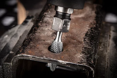 Neo Tools Keményfém marófej, turbómaró, H lángnyelv, 12x32mm, szár méret 6x45mm