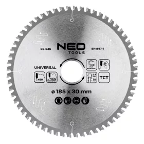   Neo Tools Körfűrészlap univerzális, keményfém fogakkal, 185x30mm, 60 fog