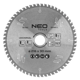   Neo Tools Körfűrészlap univerzális, keményfém fogakkal, 216x30mm, 60 fog