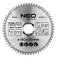 Neo Tools Körfűrészlap keményfém fogakkal, 180x30mm, 60 fog