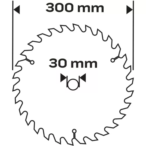 Neo Tools Körfűrészlap keményfém fogakkal, 300x30mm, 40 fog