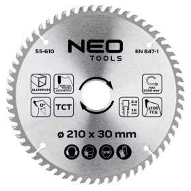   Neo Tools Körfűrészlap alu-hoz, keményfém fogakkal, 210x30mm, 100 fog