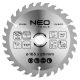 Neo Tools Körfűrészlap merülőfűrészhez keményfém fogakkal, 165x20mm, 30 fog