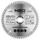 Neo Tools Körfűrészlap merülőfűrészhez keményfém fogakkal, 165x20mm, 60 fog