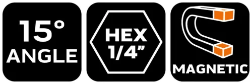 Neo Tools Toldószár behajtószár 65mm flexibilis