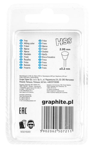 Graphite Csapos turbómaró 1.8mm, trapéz, szár 3.2mm, 2db