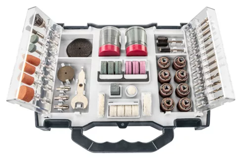 Graphite Tartozékkészlet mini fúró- és csiszológéphez, 99db