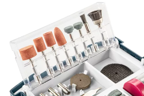 Graphite Tartozékkészlet mini fúró- és csiszológéphez, 99db