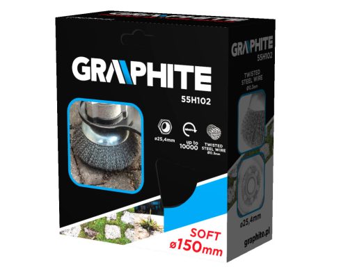 Graphite Drótkorong, fazékkefe hullámos 150 x 25, 4mm benzines kaszákhoz