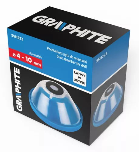 Graphite Porgyűjtő adapter fúrógépekhez, 4-10mm átmérőig