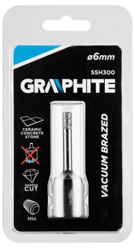 Graphite Körkivágó, gyémántos 6mm, M14