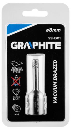 Graphite Körkivágó, gyémántos 8mm, M14