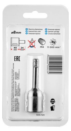 Graphite Körkivágó, gyémántos 10mm, M14