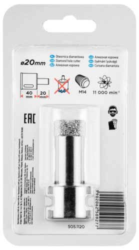 Graphite Körkivágó, gyémántos 20mm, M14