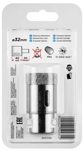 Graphite Körkivágó, gyémántos 32mm, M14