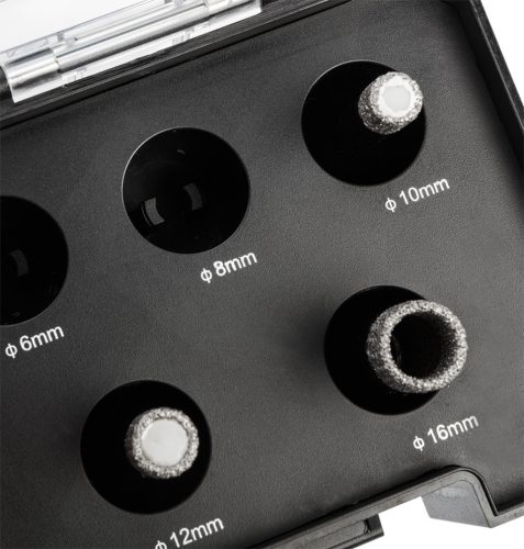 Graphite Körkivágó készlet, gyémántos, M14, 6,8,10,12,16mm