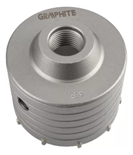 Graphite Koronafúró, körkivágó, 85mm, HEX hatszög szárral, központfúróval