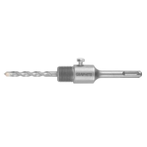 Graphite Koronafúró, körkivágó adapter, SDS-Plus szárral, központfúróval, m22, 110mm