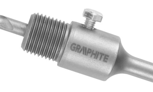 Graphite Koronafúró, körkivágó adapter, SDS-Plus szárral, központfúróval, m22, 110mm