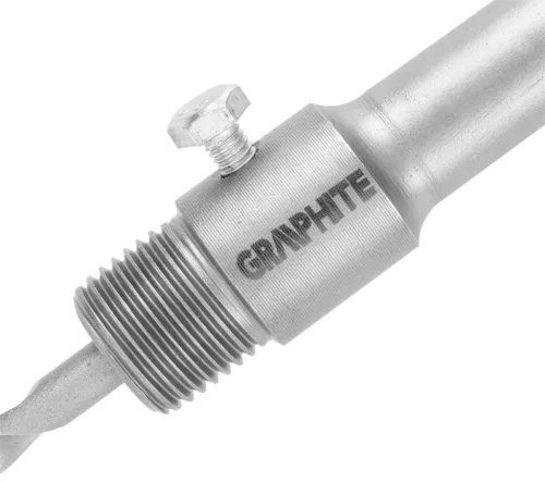 Graphite Koronafúró, körkivágó adapter, SDS-Max szárral, központfúróval, M22, 190mm