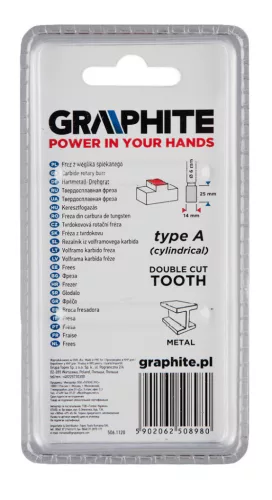 Graphite turbómaró keményfém hengeres 14x25x6 A típus