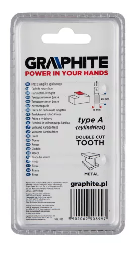 Graphite turbómaró keményfém hengeres 16x25x6 A típus