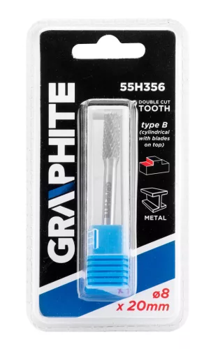 Graphite turbómaró keményfém hengeres, frontélezéssel  8x20x6 B típus