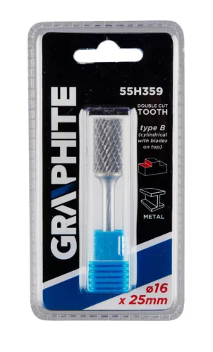 Graphite turbómaró keményfém hengeres, frontélezéssel 16x25x6 B típus