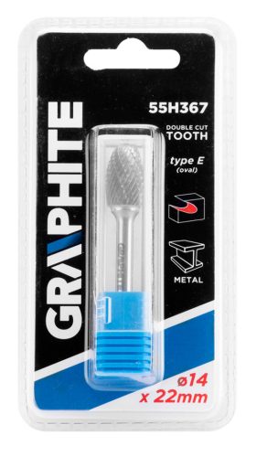 Graphite turbómaró keményfém csepp, ovális, 14x22x6mm E típus