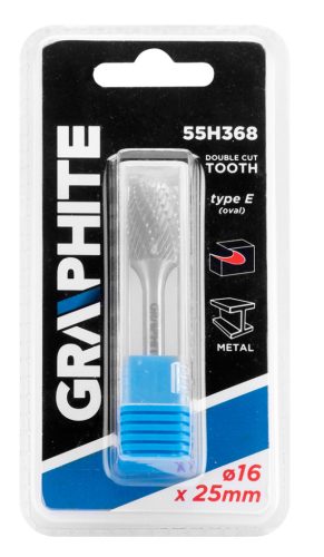 Graphite turbómaró keményfém csepp, ovális, 16x25x6mm E típus