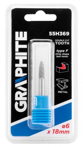 Graphite turbómaró keményfém csúcsíves 6x18x6 F típus