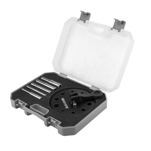 Graphite Gyémánt fúró- és vezető készlet, 5-12mm fúrószár, 6db