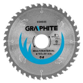   Graphite Körfűrészlap univerzális, keményfém fogakkal, 165x30mm, 40 fog