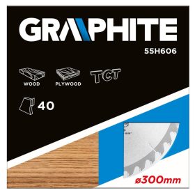 Graphite kőrfűrészlap 300x30mm 40fog. carbide