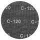 Graphite csiszolóháló öntapadós q225mm k120 10db