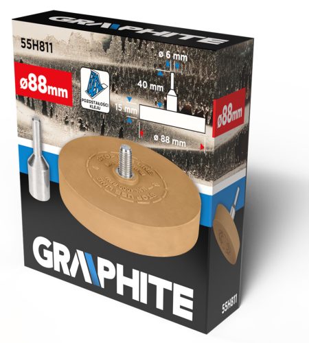 Graphite Ragasztó eltávolító korong, csapos, 88mm